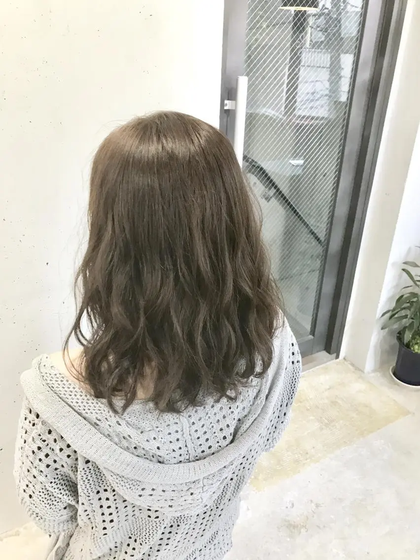 ミディアム パーマ カット パーマ トリートメント lok[ロク] 高田馬場のヘアスタイル