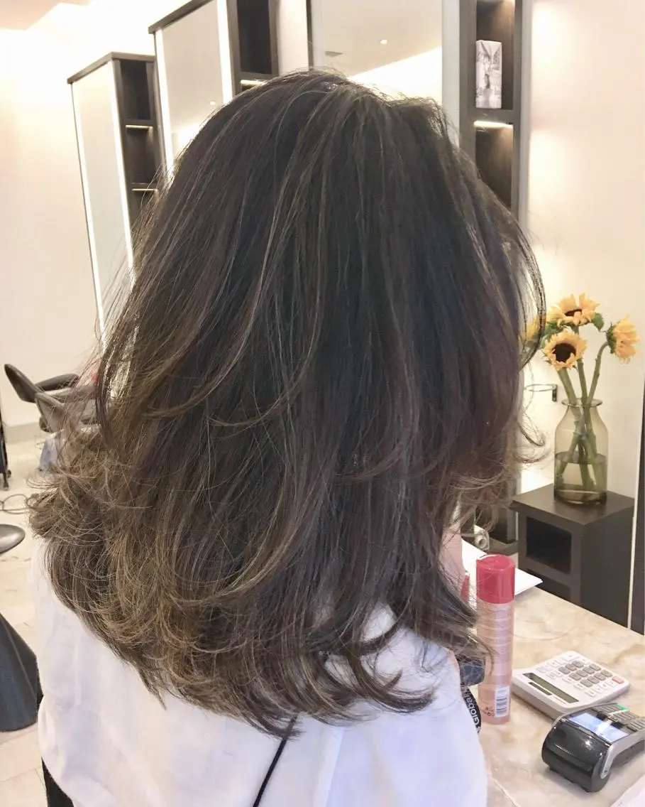 ミディアム カラー カット ヘアカラー ヘアセット TOPSTYLIST 🇬🇧JIMMYのヘアスタイル