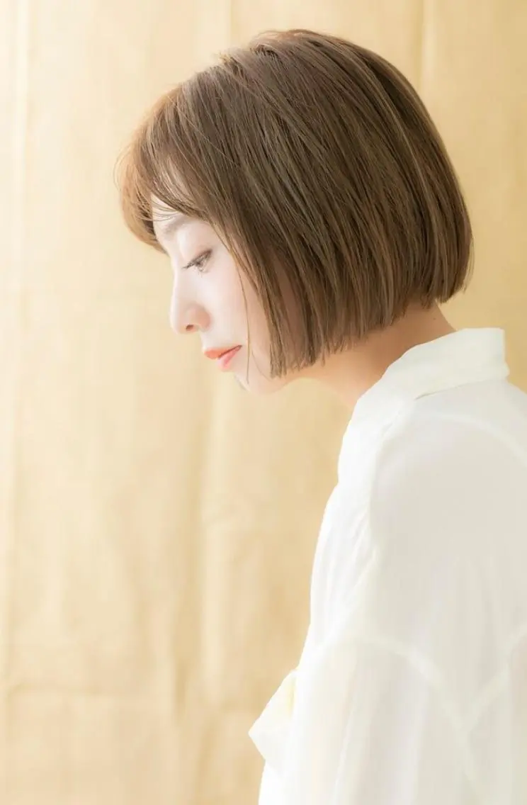 ショート カラー ハイライトカラー ボブ ハイライト 似合わせ✨透明感🫧 佐藤優斗のヘアスタイル