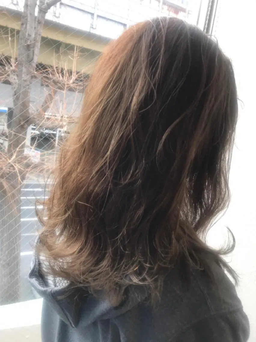 ロング カラー ヘアカラー 柴田 祐輔のヘアスタイル