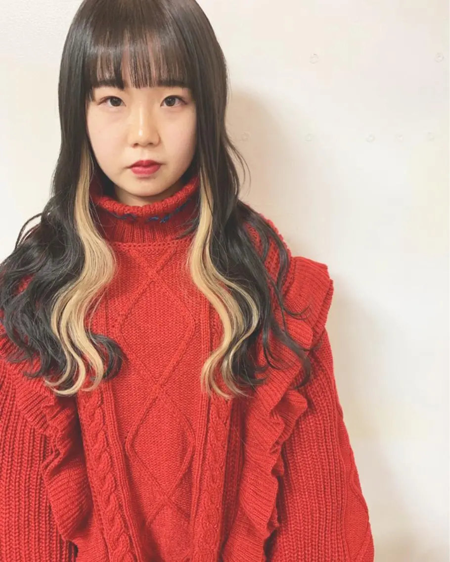 ミディアム カラー エクステ Shiho お洒落な エクステ♡ハイトーンのヘアスタイル