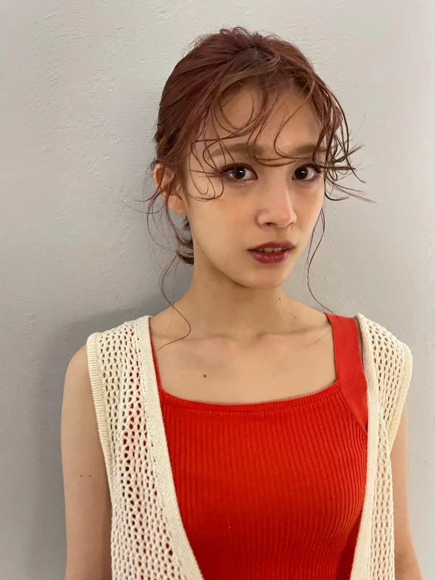 ロング パーマ ヘアアレンジ 小顔レイヤー×コンパ クトボブ/林隆平のヘアスタイル
