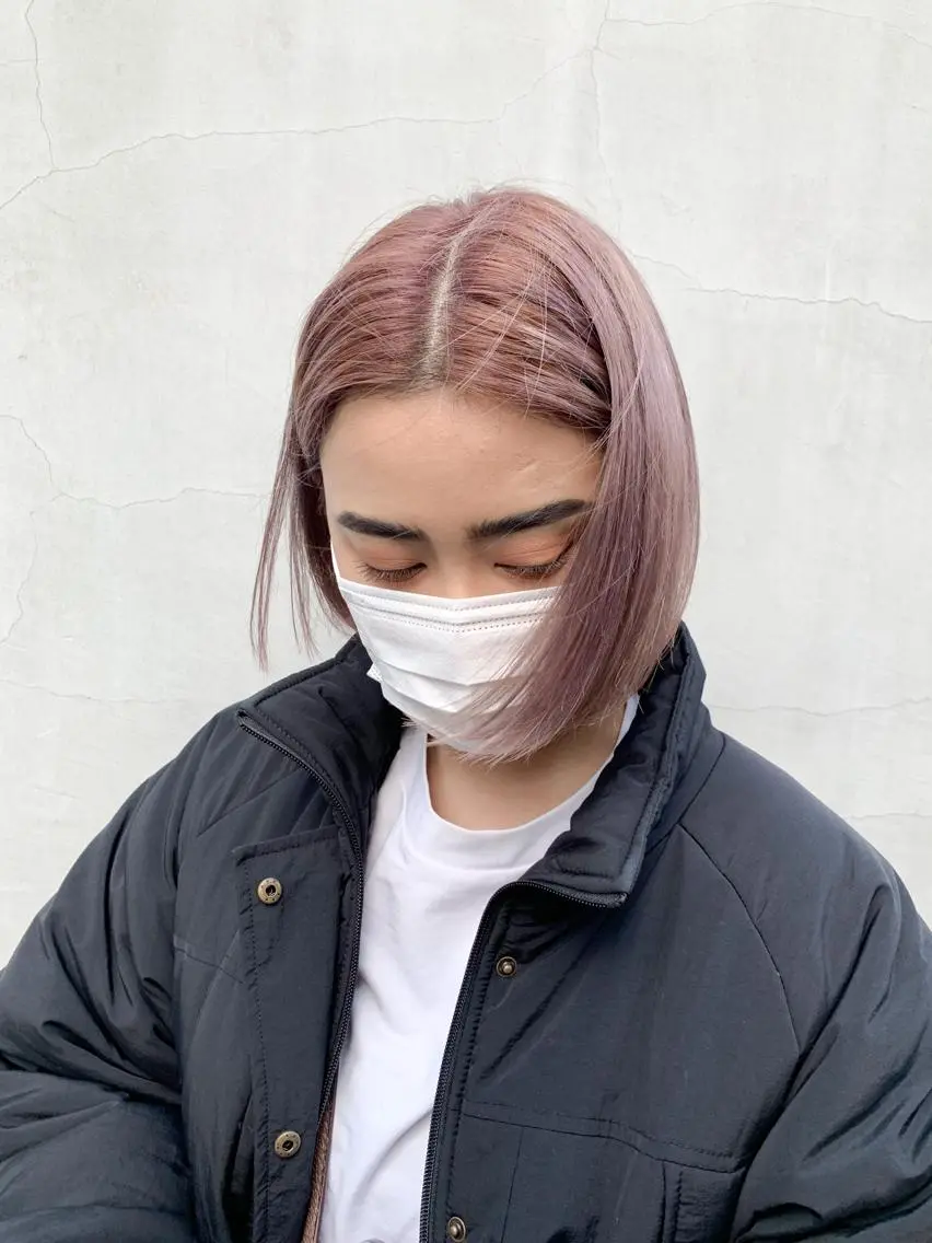 ショート カラー ヘアアレンジ ヘアカラー トリートメント yuka .のヘアスタイル