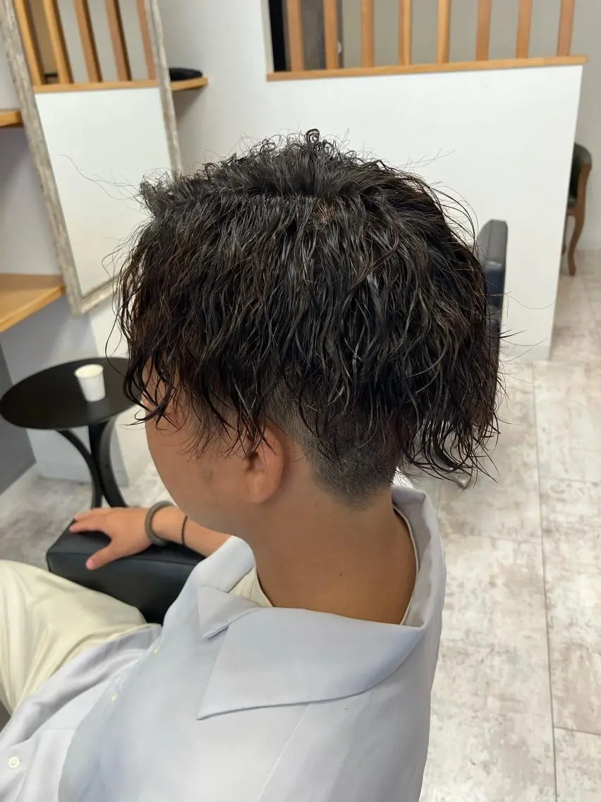 パーマ メンズ カット パーマ メンズ特化/パーマ/ フェードWATARUのヘアスタイル