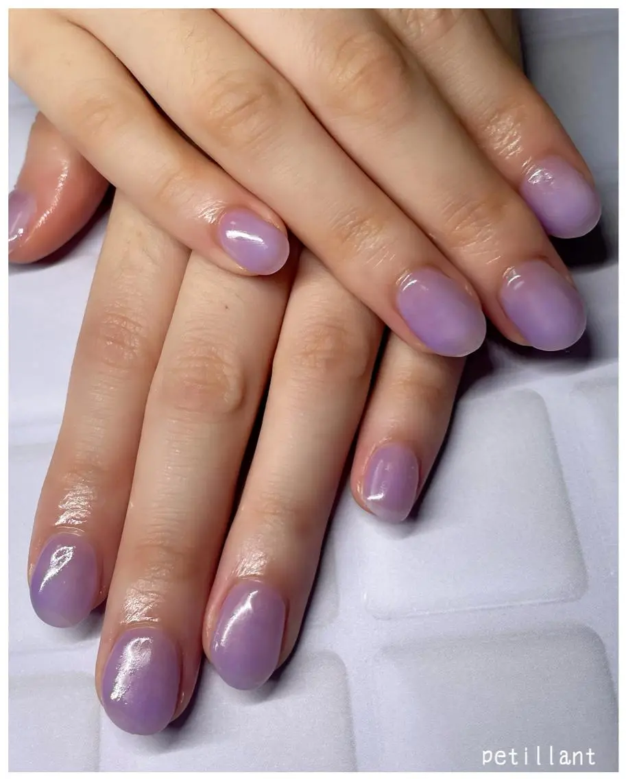 ネイル クリアネイル nail salon petillantのネイルデザイン