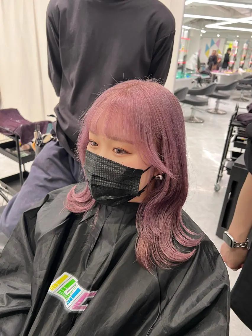 ロング 韓国風ヘア カット ヘアカラー 透明感/艶髪/💖 トレンドスタイル💖のヘアスタイル