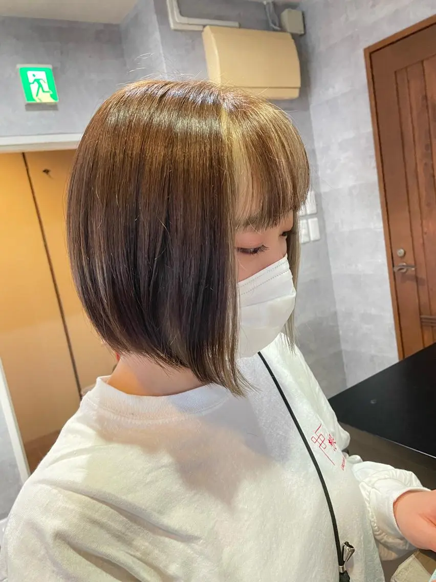 ミディアム カラー 月200名以上担当 六甲徒歩30秒のヘアスタイル