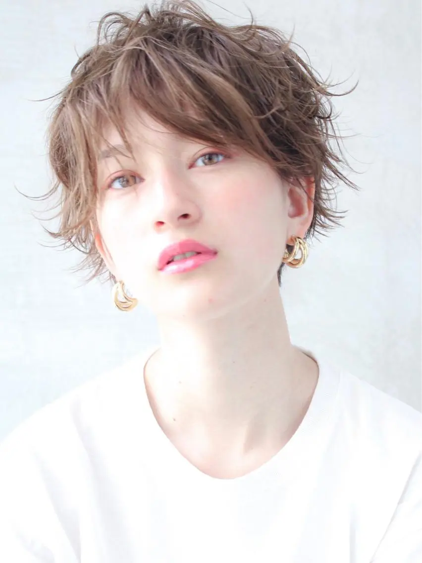 ショート カラー カット ヘアカラー トリートメント 🉐レイヤー/塩見 弘樹🉐渋谷のヘアスタイル