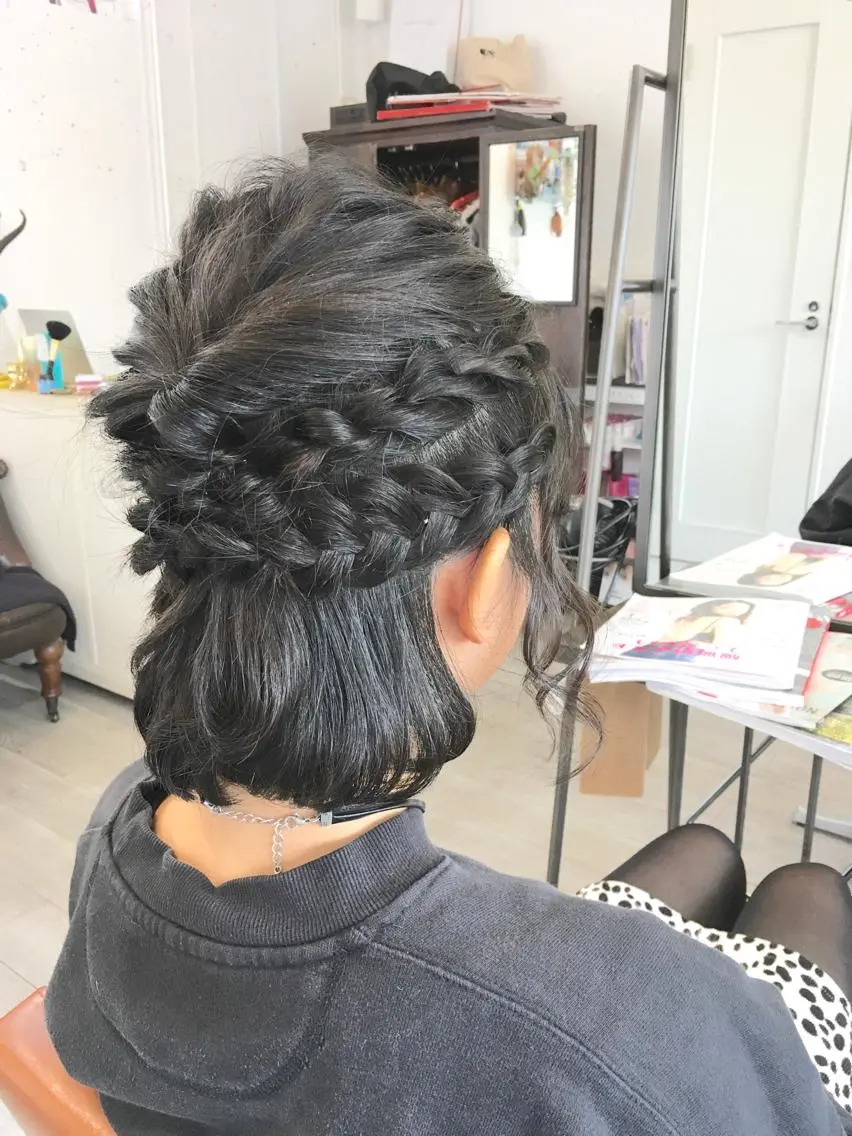 ヘアアレンジ ハーフアップ yoshi ☆のヘアスタイル