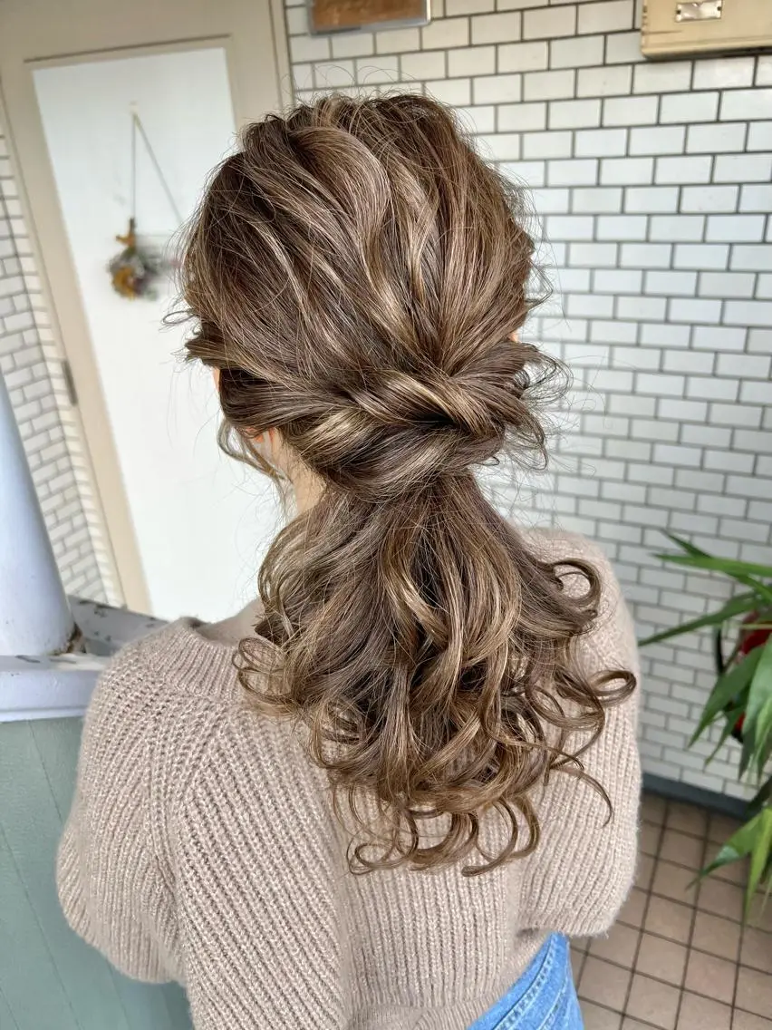 ヘアアレンジ 大人可愛いヘアメイク 💋🧚‍♀️しずかのヘアスタイル