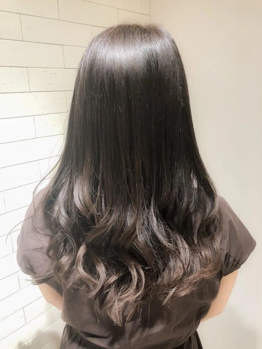 ロング カラー ヘアアレンジ イルミナカラー カット ヘアカラー トリートメント レイヤー×ヘッドスパ *保田遥*のヘアスタイル