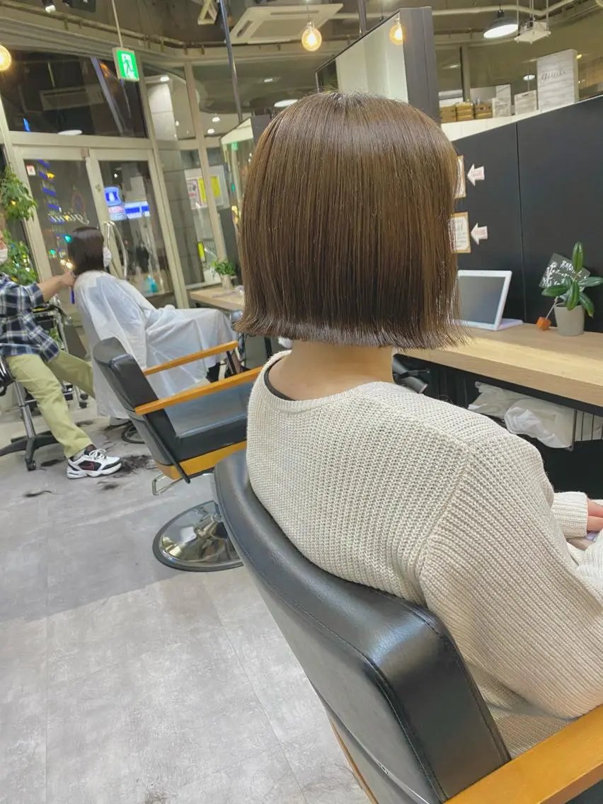 ショート ボブ くびれヘア 🍃ボブ&ショート 特化🍃髪質改善🍃のヘアスタイル