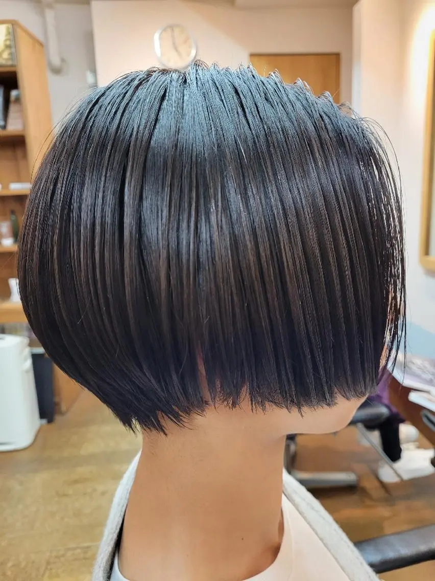 ショート カラー ヘアアレンジ ショートボブ 黒髪 ボブ ショートヘア スタイリスト YOUのヘアスタイル