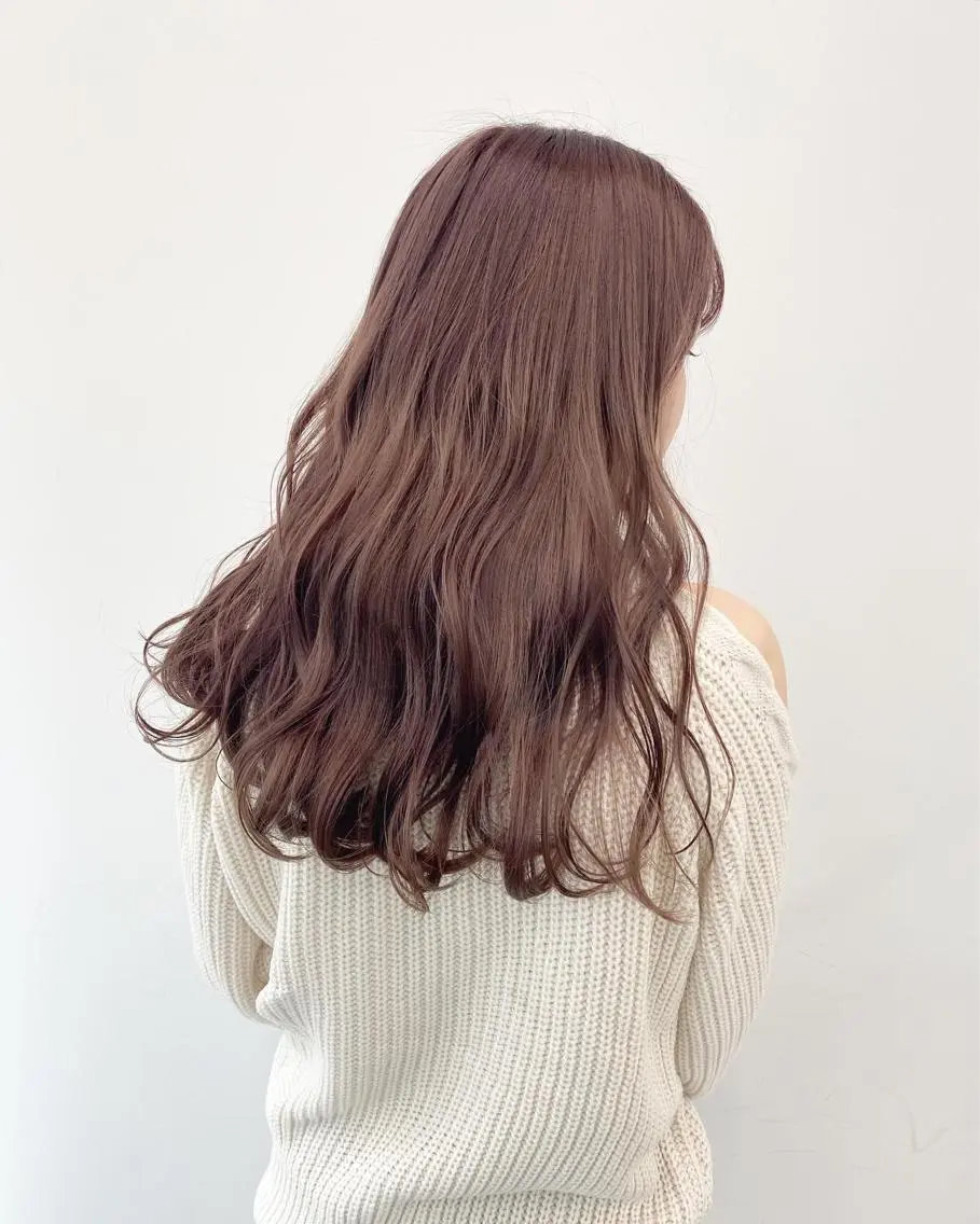 ロング カラー ベージュカラー ブリーチ ダブルカラー ラベンダーカラー ラベンダーベージュ 【ブリーチカラー】 🌈ALIVE若山葵のヘアスタイル
