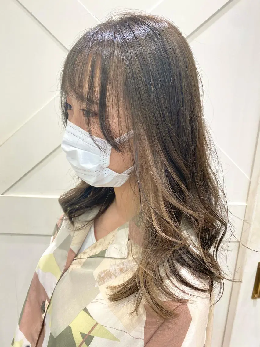 カラー ヘアカラー ゆるふわパーマ🌼 アレンジ🌼リョウカのヘアスタイル