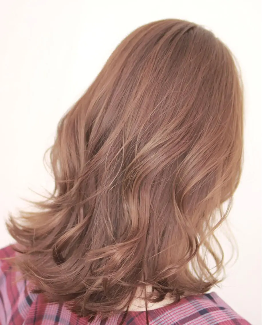 ミディアム カラー パーマ ヘアアレンジ MK エムのヘアスタイル