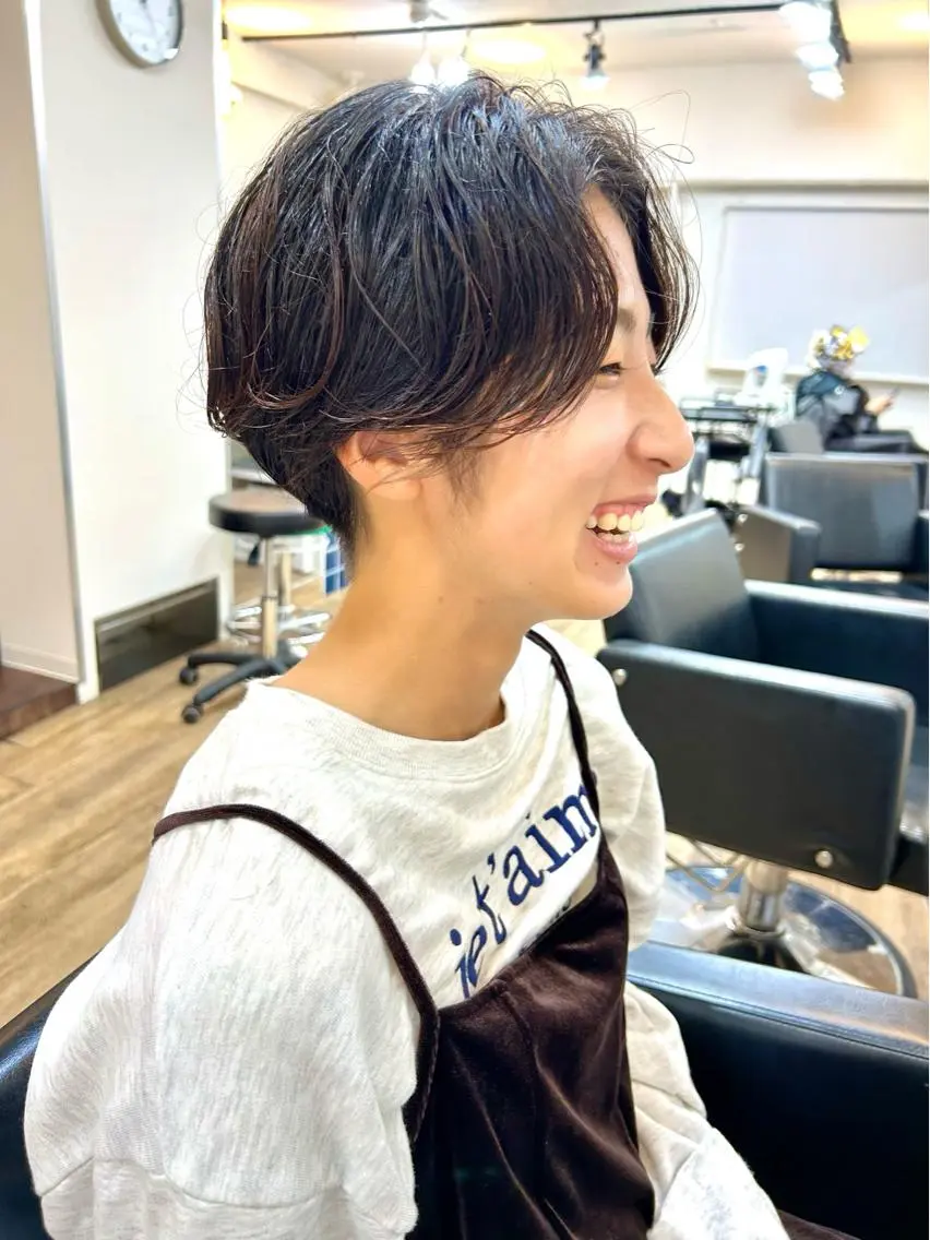ショート カラー ハンサムショート ブリーチ ケアブリーチ ダブルカラー ハイライトカラー 中北篤志 ショートボブのヘアスタイル
