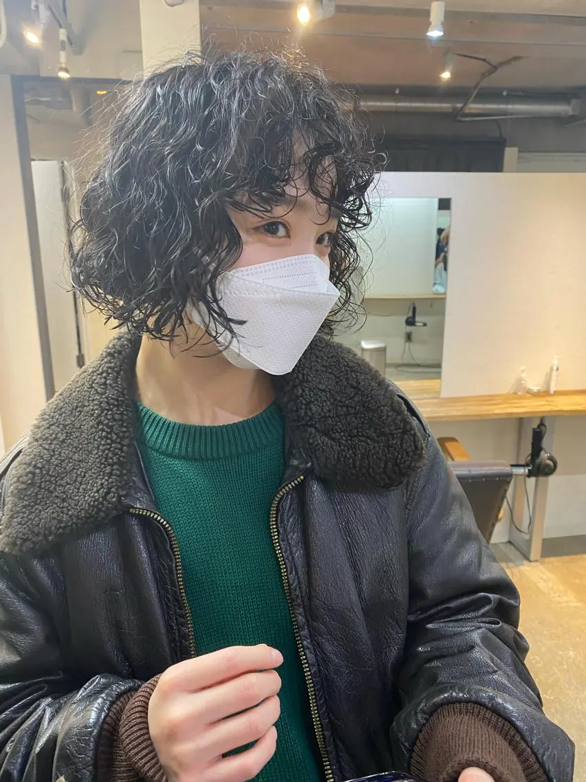 ショート カラー パーマ ヘアアレンジ メンズ キッズ ネイル マツエク・マツパ アイブロウ メンズパーマ ボブ 🧼柴田 健太郎🧼のヘアスタイル