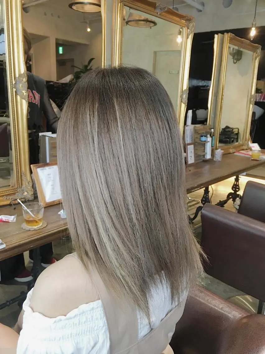 セミロング ヘアカラー 美髪✨髪質改善 &艶カラーmanaeのヘアスタイル