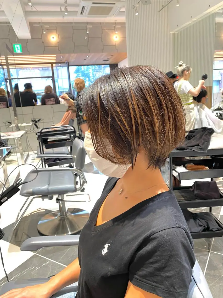 ショート カラー ショートヘア カット ヘアカラー トリートメント 谷合 貴志のヘアスタイル