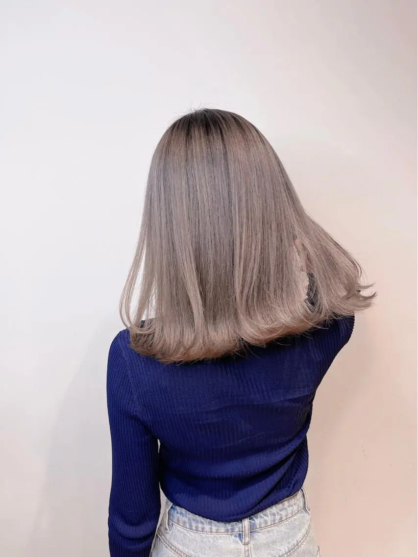 ミディアム カラー パーマ ヘアアレンジ 【公式】amble luxe池袋東口🩷のヘアスタイル
