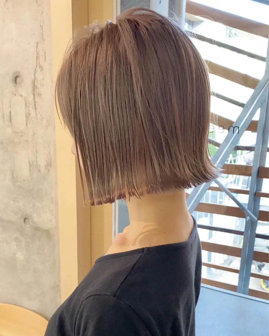 ミディアム カラー 似合わせショート×透 明感/やじまたかしのヘアスタイル