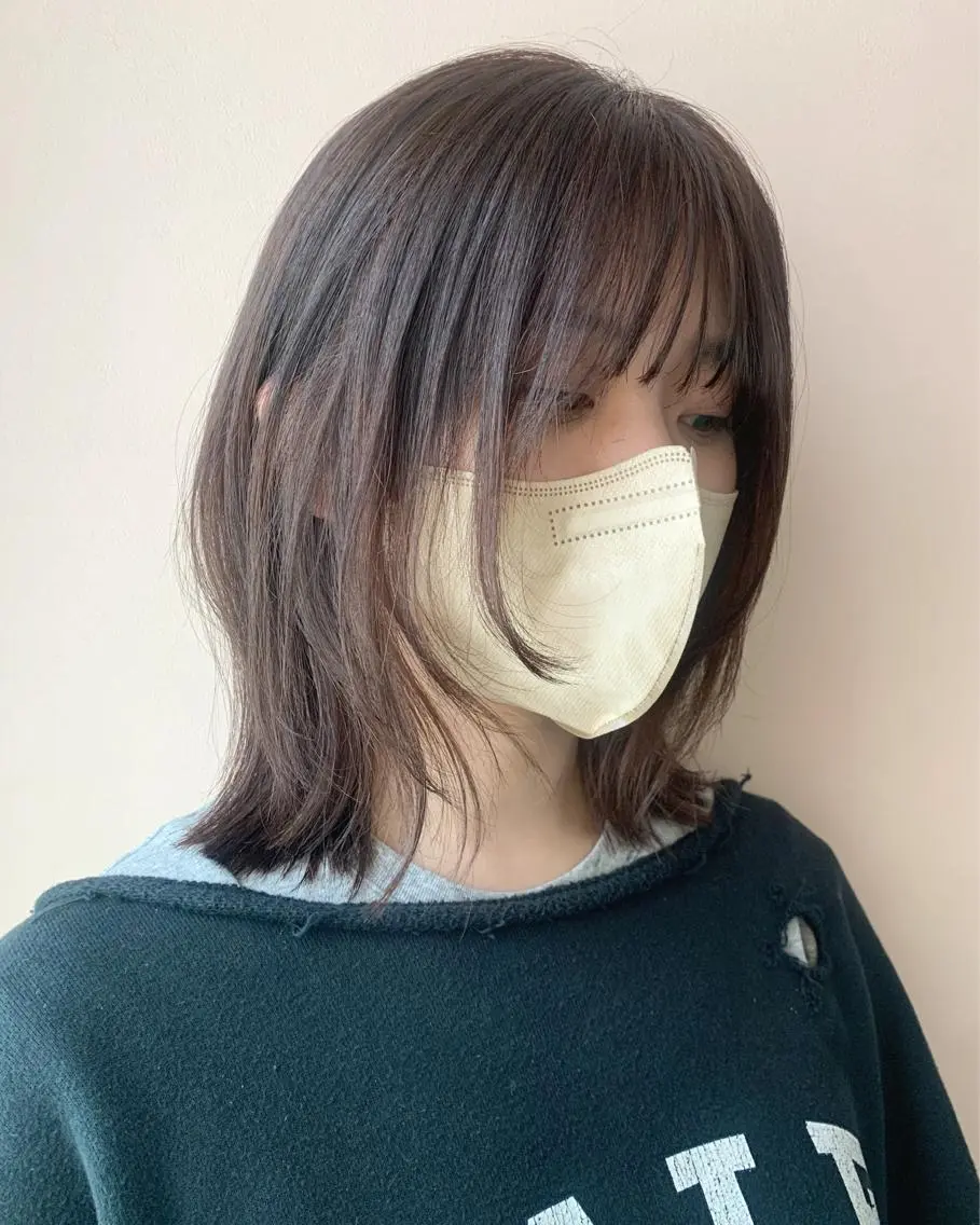 ミディアム カラー hubhair レイヤー/透明感のヘアスタイル