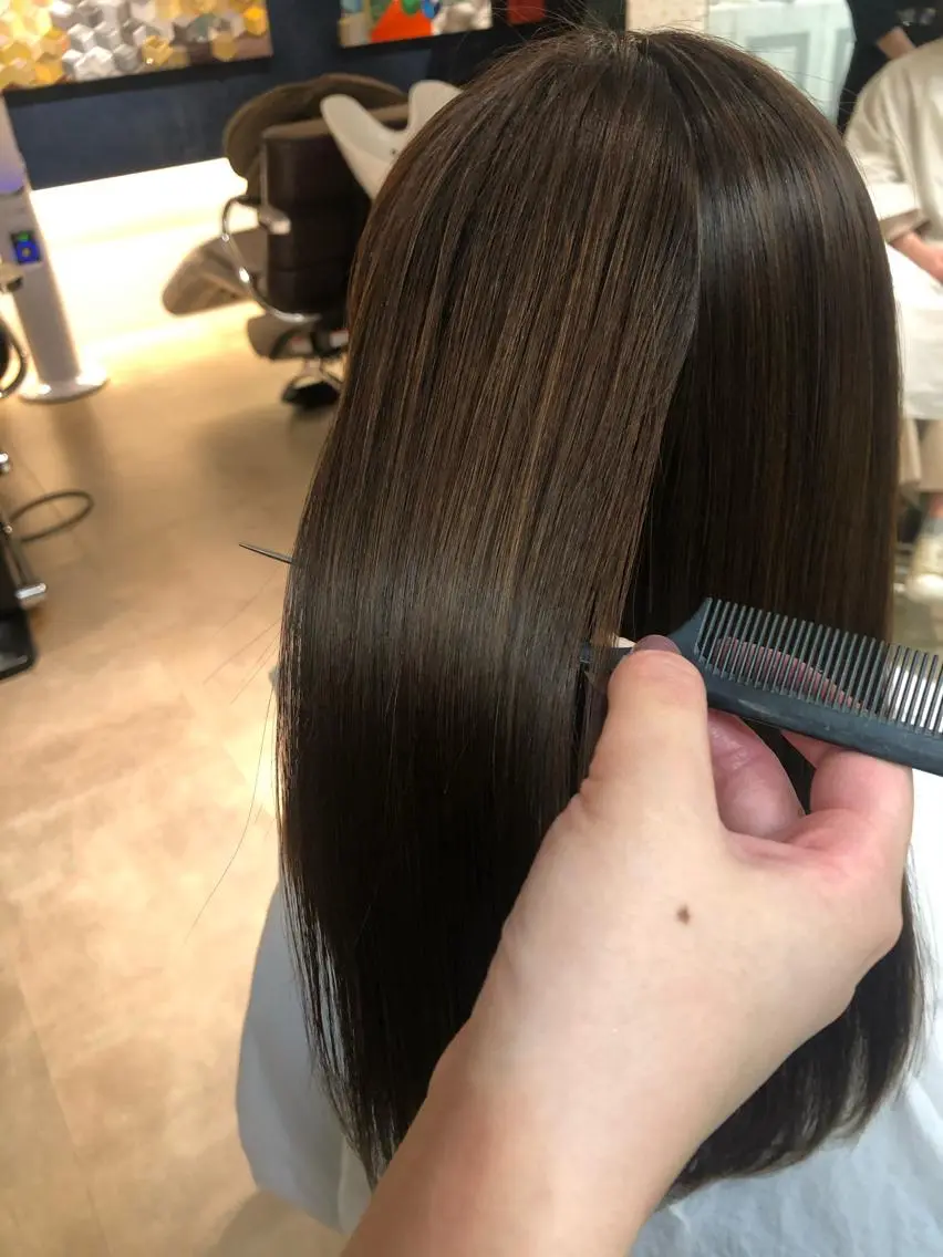 ロング 縮毛矯正 GOSSIP信国 瑞絵のヘアスタイル