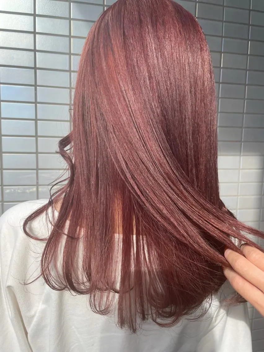 ロング カラー ヘアアレンジ ダブルカラー ピンクカラー バイオレットカラー バイオレットピンク ヘアカラー カウンセリング重視 🌿Tsuyukiのヘアスタイル