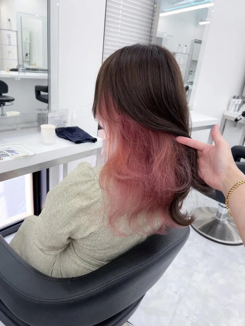 セミロング ヘアカラー トリートメント ヘッドスパ ヘアセット 🇰🇷韓国スタイル 🇰🇷友輝のヘアスタイル