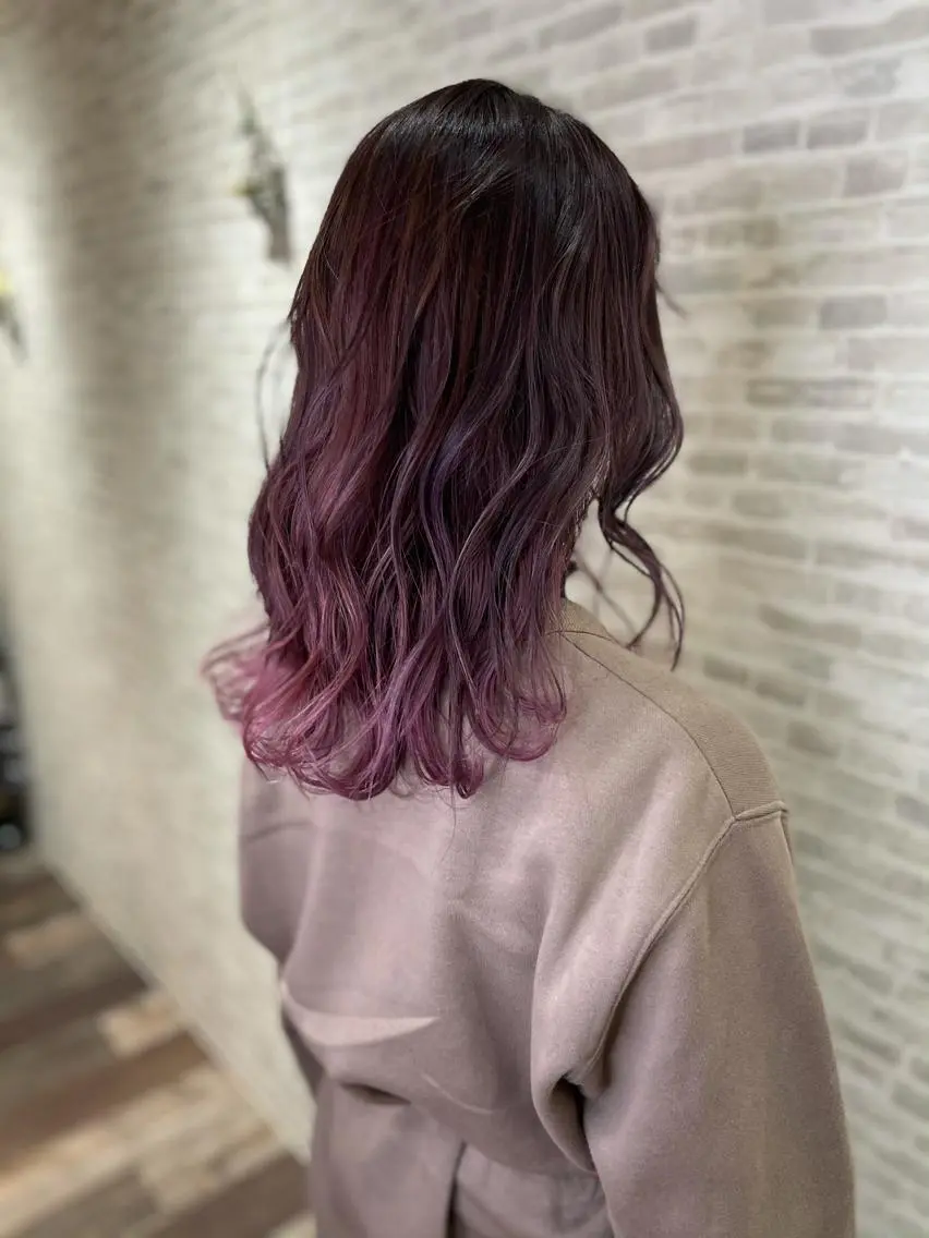 ミディアム カラー カット 平田 怜のヘアスタイル