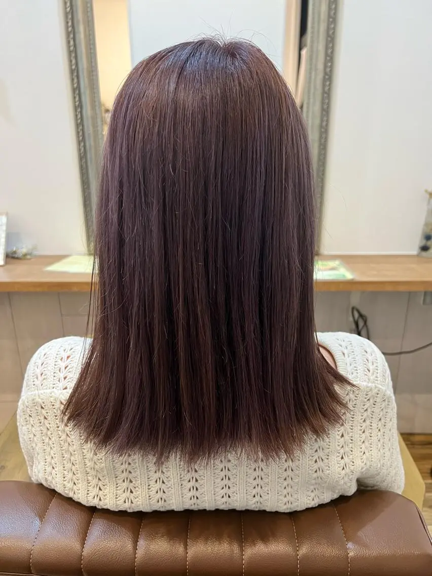 ミディアム カラー アッシュ パープルカラー 🐰ハイトーンカラー 畠山 渡🐰のヘアスタイル