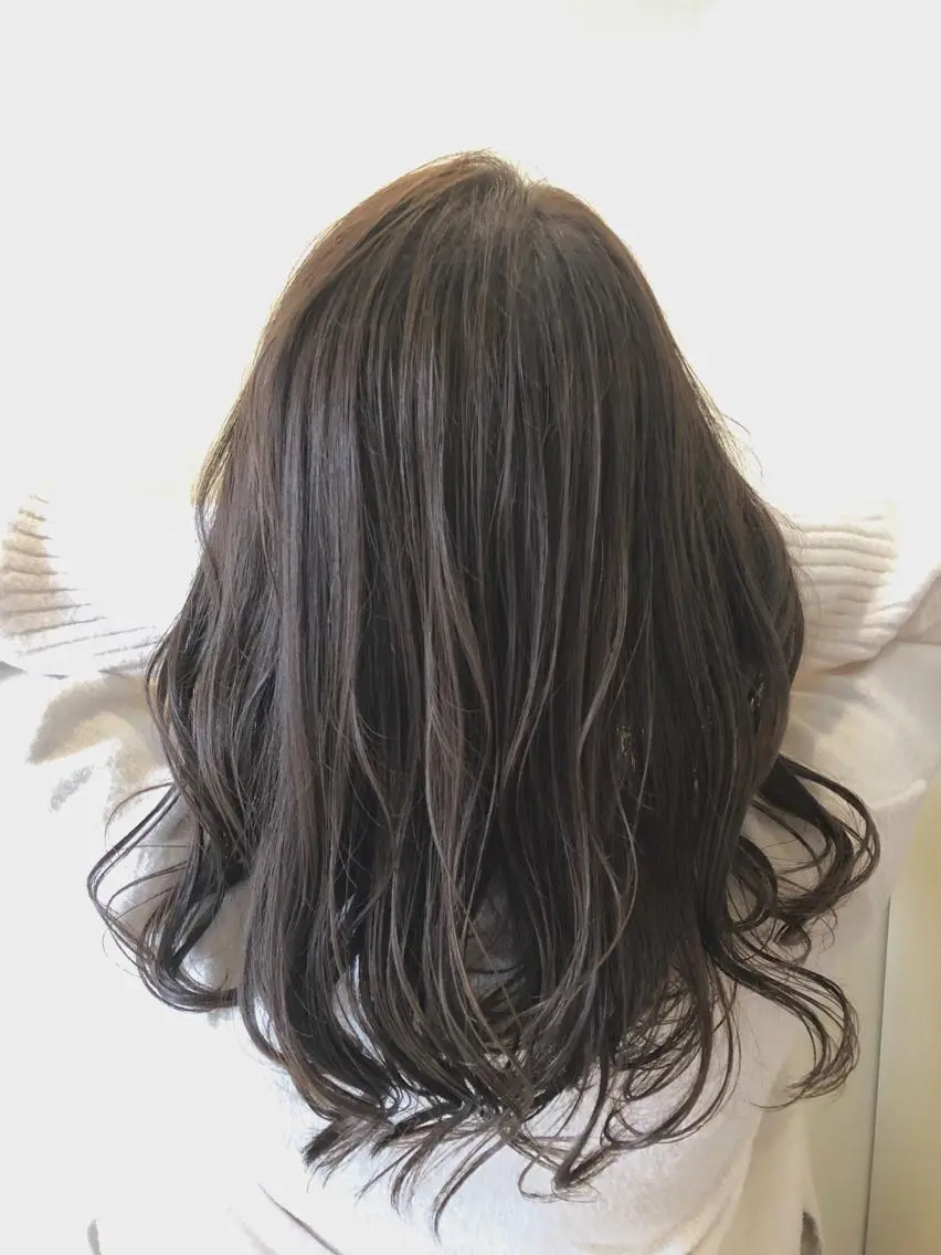 セミロング カラー ハイライトカラー ハイライト カット パーマ トリートメント 😺ヒアリング 重視😺小川のヘアスタイル