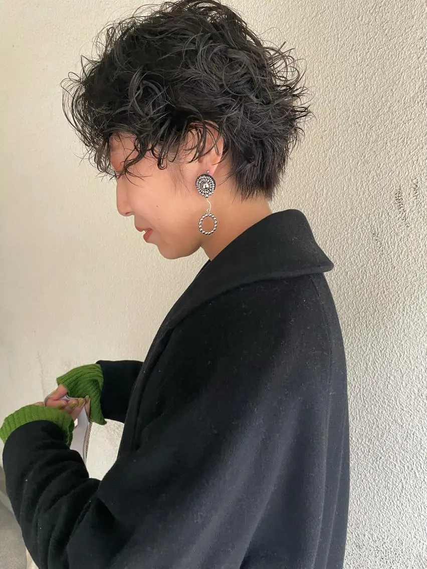ショート パーマ カット パーマ suvvy hairsalonのヘアスタイル