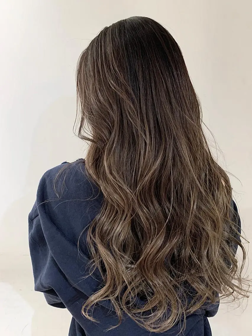 ロング カラー ハイライトカラー ハイライト 【店長】外国人風 メンズヘア尾上雄輝のヘアスタイル