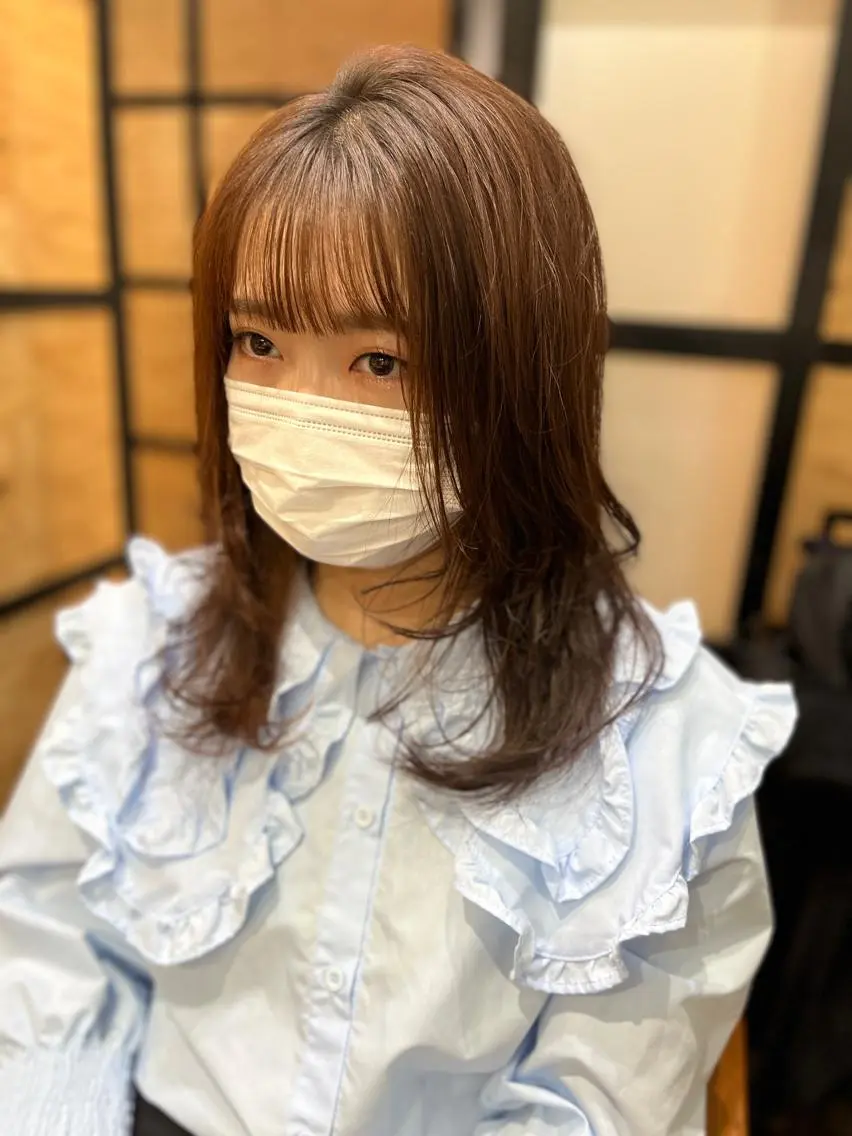 ミディアム カラー パーマ ヘアアレンジ メンズ キッズ ネイル マツエク・マツパ アイブロウ メンズブリーチ メンズハイライト メンズインナーカラー メンズ韓国風 ブリーチ 久木原 ゆりのヘアスタイル