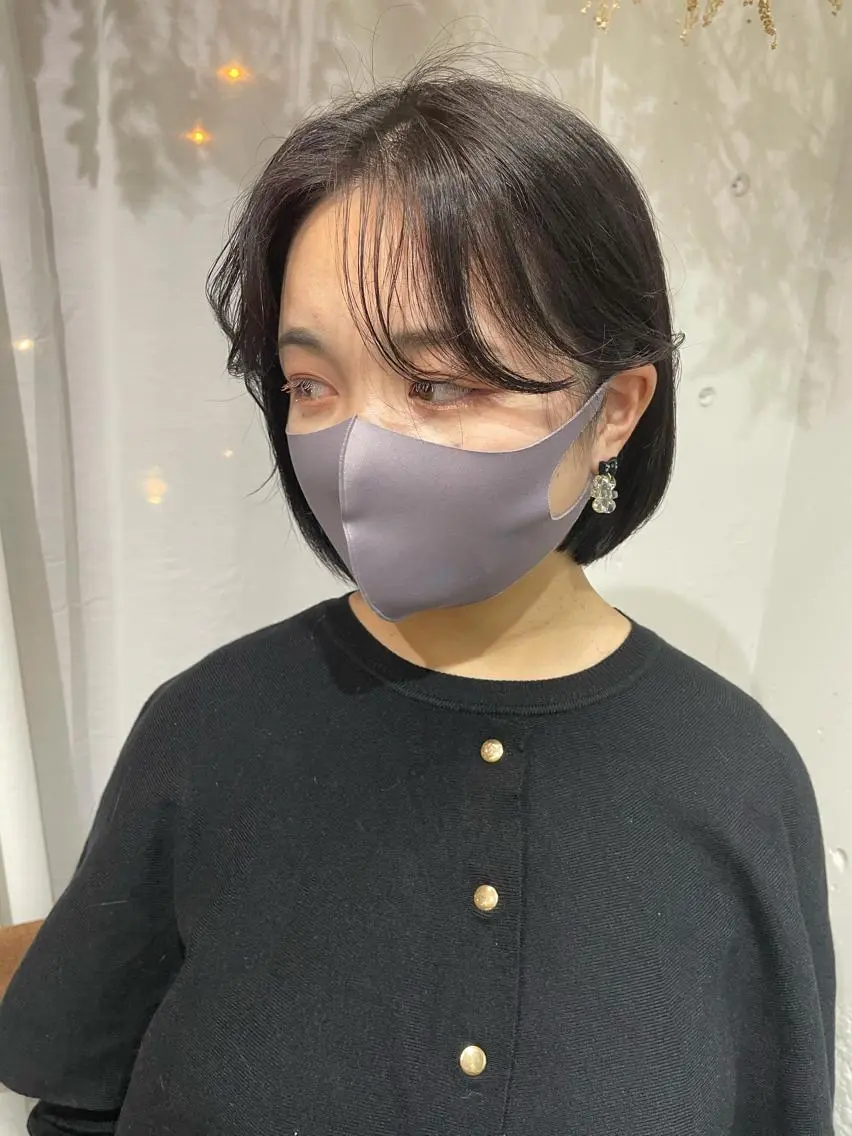 ショート ボブ 仙田 遥のヘアスタイル