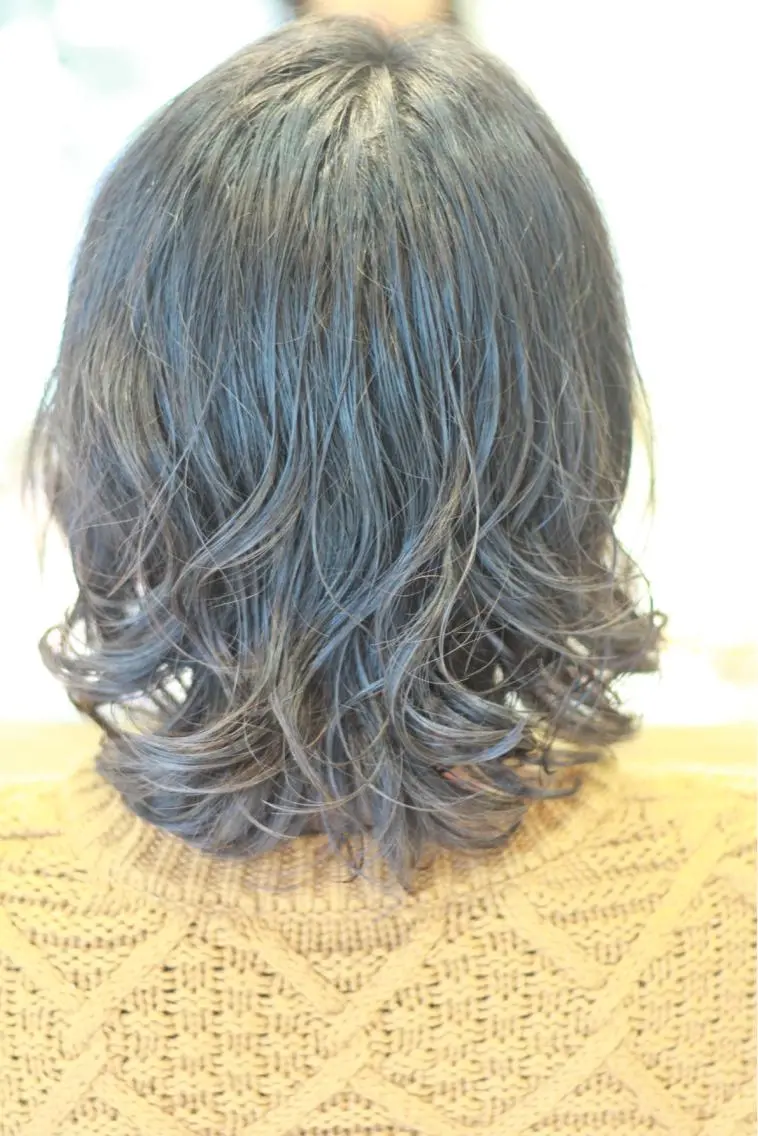 ミディアム パーマ 石川 雅貴のヘアスタイル