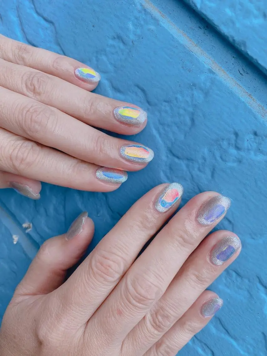 ネイル オーロラネイル nailsalon ∞ ﾐｶﾅﾙ ∞のネイルデザイン