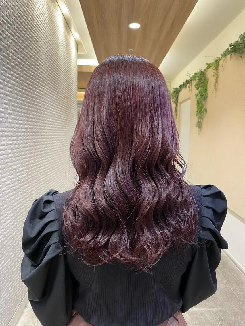 セミロング ヘアカラー 新宿 Chiakiのヘアスタイル