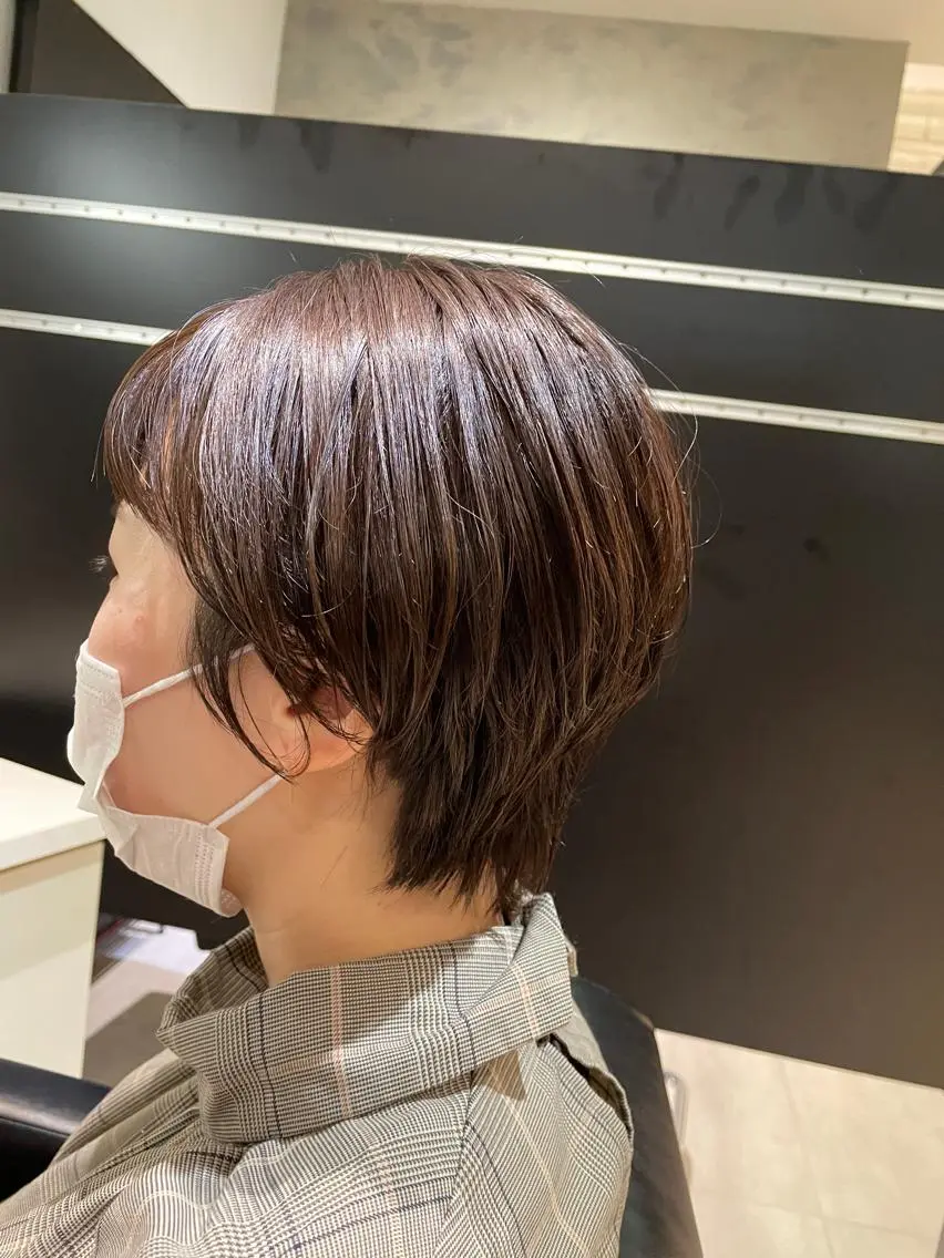 ショート ショートボブ ボブ ショートヘア コトネ🫧 韓国風レイヤーカットのヘアスタイル