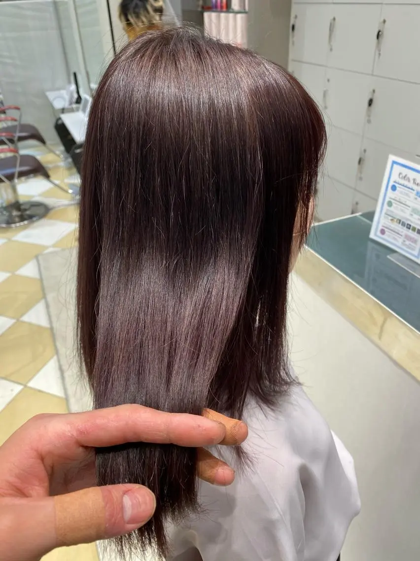 セミロング カラー 💜髪質改善美髪💜 星野清光のヘアスタイル