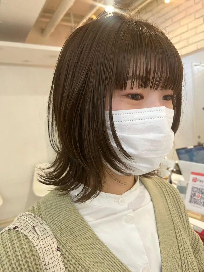 ミディアム カラー トリートメント ウルフカット カット ヘアカラー トリートメント SOYON 🤍CHIZU🤍.のヘアスタイル