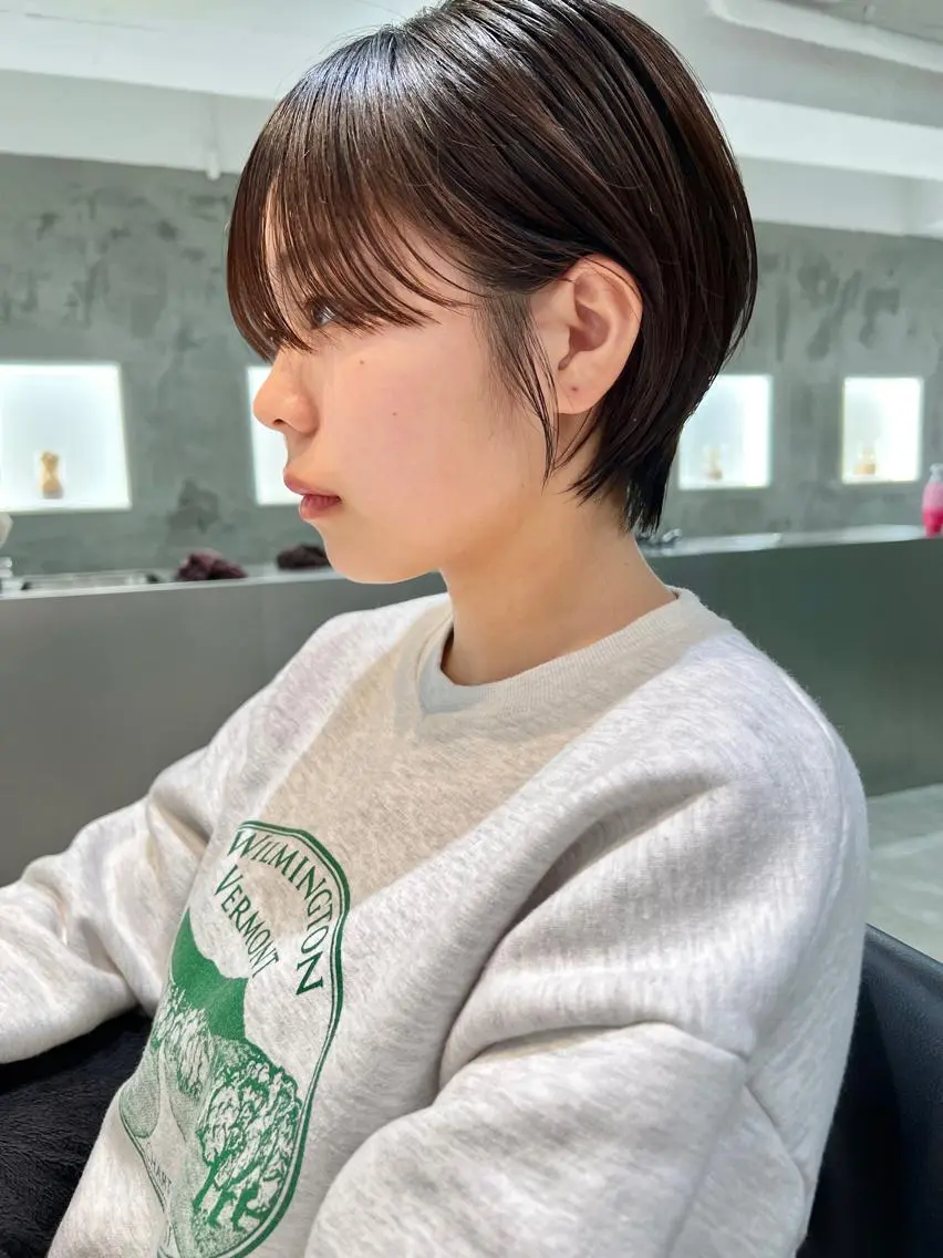 ショート くびれヘア ショートヘア カット ヘアカラー トリートメント 🌿ショート🌿 パーマ🌿淳平のヘアスタイル