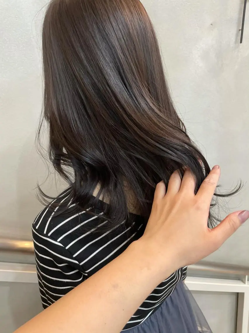 セミロング カラー ベージュカラー ブリーチ ブリーチなしカラー 沖縄/ヘアアレンジ /ナカノのヘアスタイル