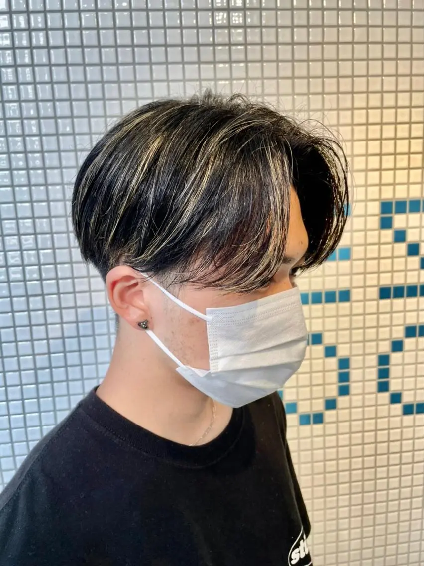 ショート カラー メンズ 武井 弘希 ブリーチなしカラー✨のヘアスタイル