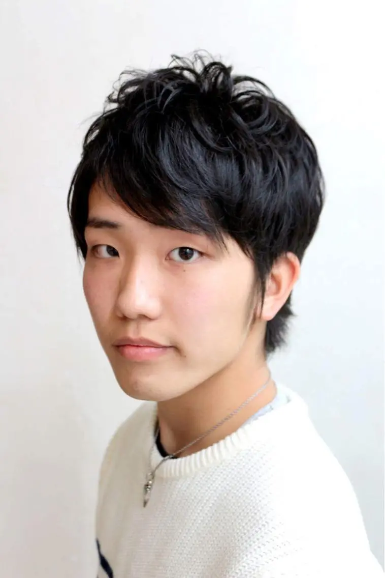 ショート パーマ メンズ メンズパーマ ニュアンスパーマ メンズ指名多数!! 田島史也のヘアスタイル