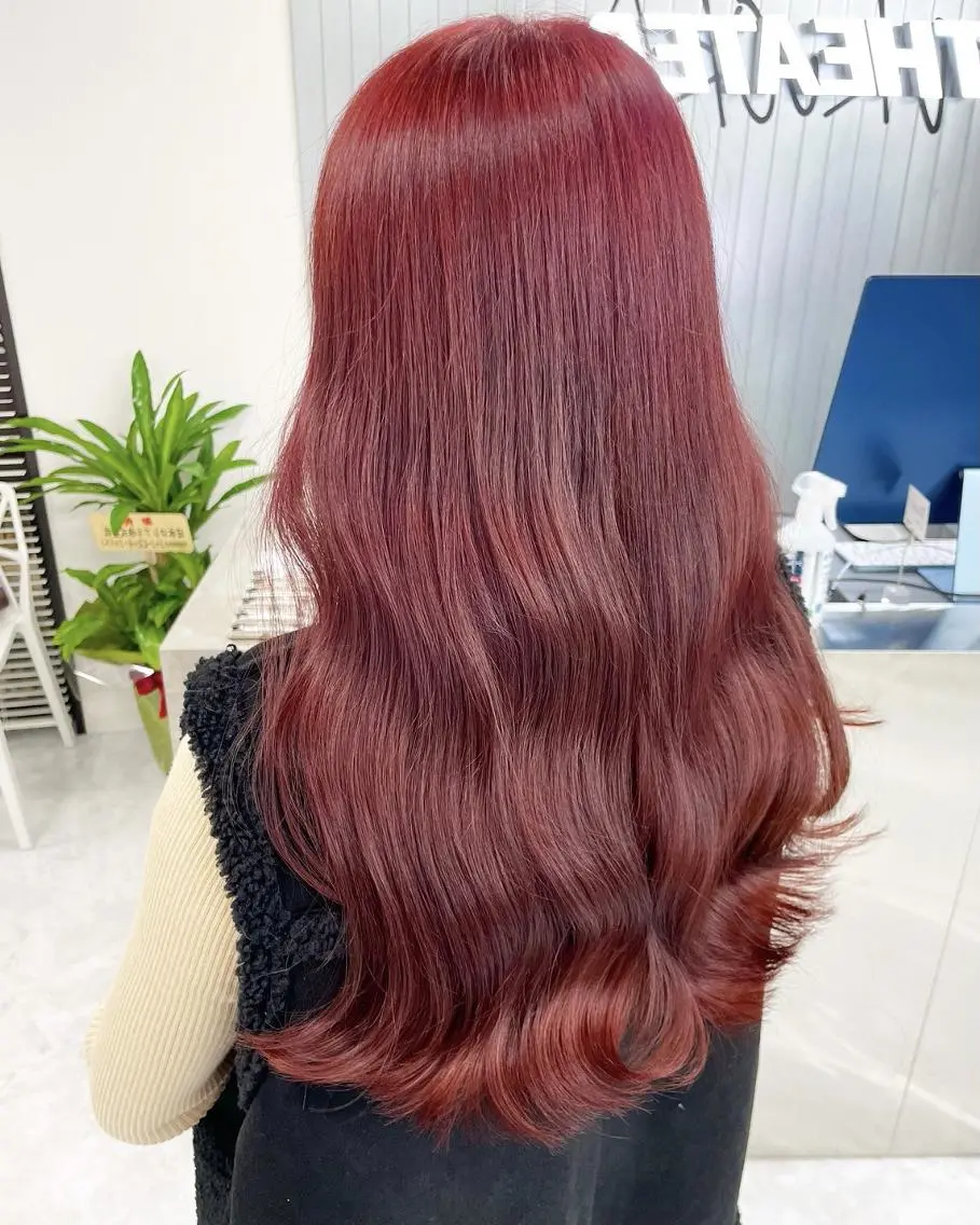 カラー ロング 🌹韓国×愛され暖色 渋谷🌹🍒のヘアスタイル