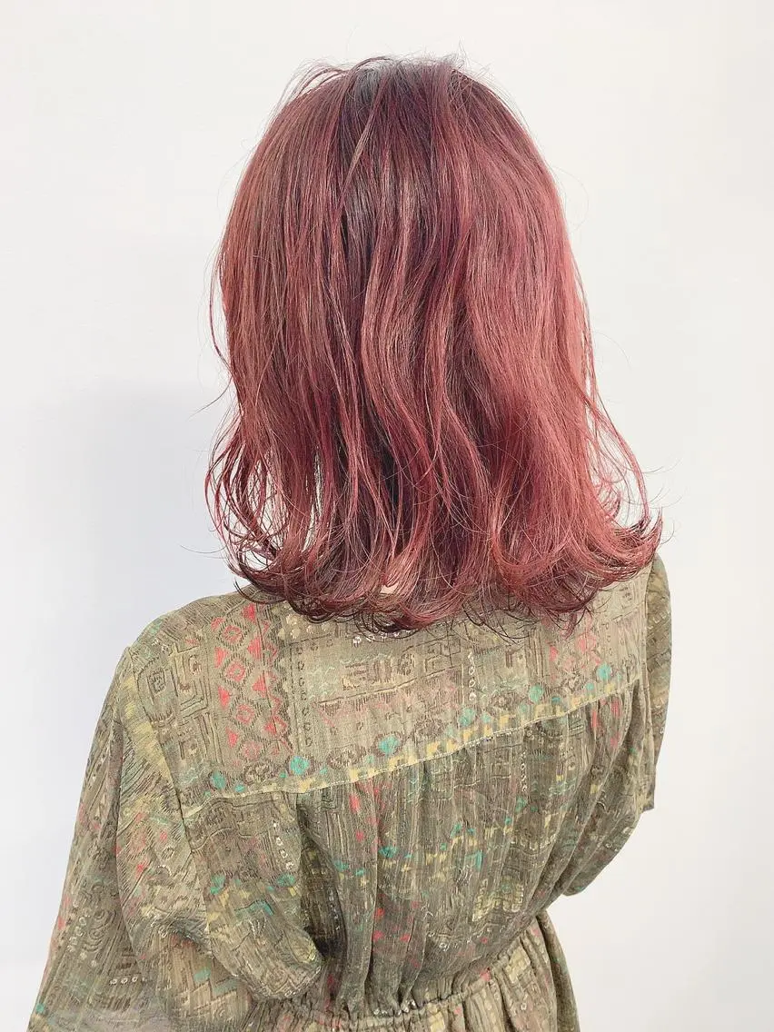 ミディアム カラー 透明感・暗髪 梅田・増田のヘアスタイル