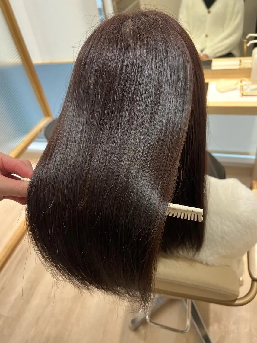 ミディアム カラー トリートメント 外国人対応 佐久間のヘアスタイル